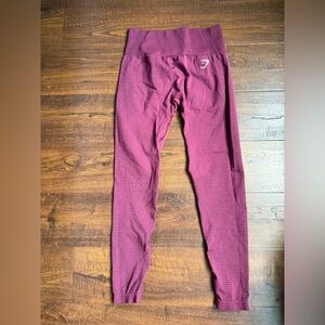 Gymshark Women’s Seamless Leggings – Burgundy, Size M Leggings
